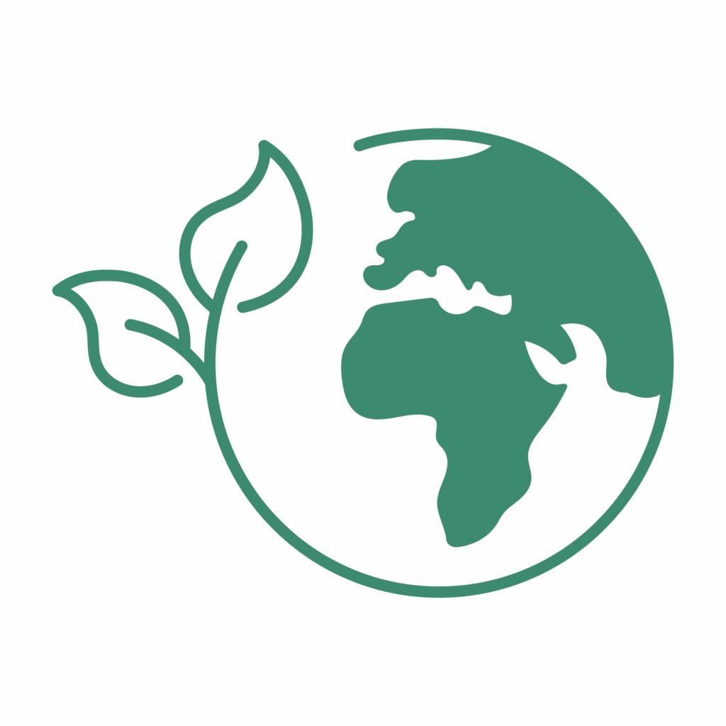 Démarche écoresponsable : planète et feuilles